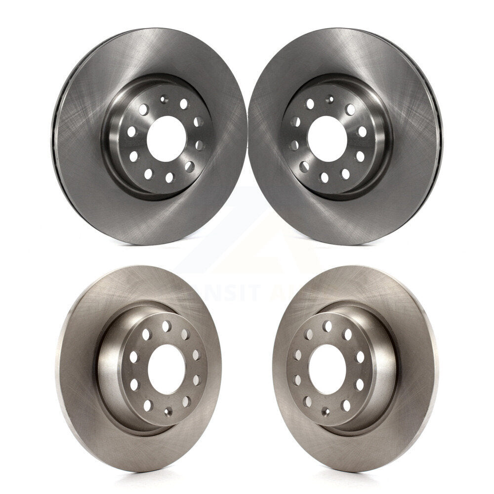 Brake Rotors Front Rear Kit For Volkswagen Tiguan CC Audi Q3 Quattro GTI Passat