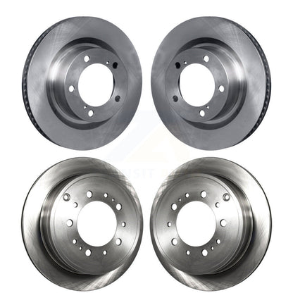 Brake Rotors Front Rear Kit For Toyota Tundra Sequoia Lexus LX570 Land Cruiser