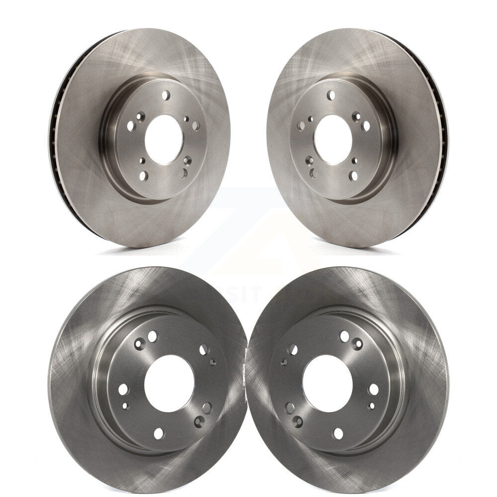 Brake Rotors Front Rear Kit For 15 Honda Civic EX with Coupe Manual transmission