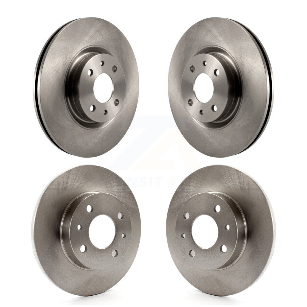 Disc Brake Rotors Front Rear Kit For Fiat 500
