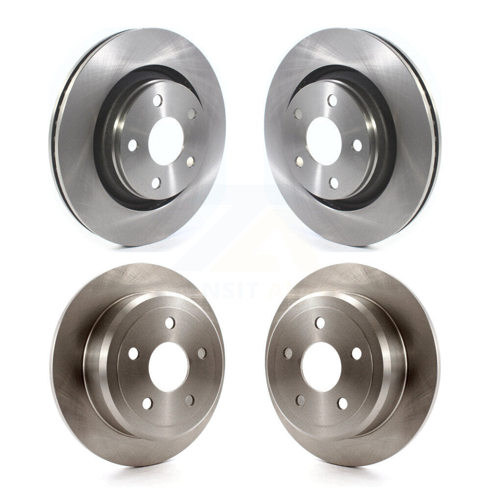 Brake Rotors Front Rear Kit For Jeep Wrangler JK With 332mm Diameter Rotor