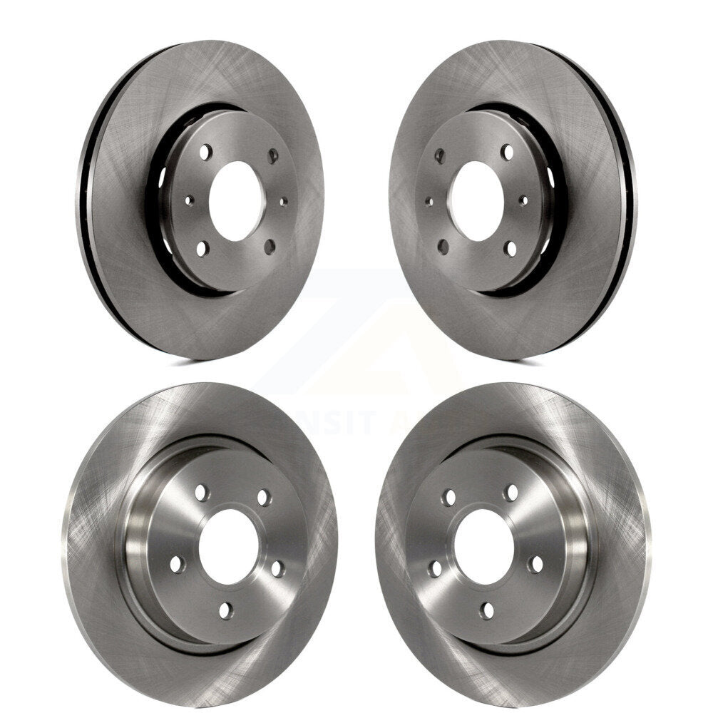 Brake Rotors Front Rear Kit For 05-10 Volvo S40 With 280mm Diameter Rotor