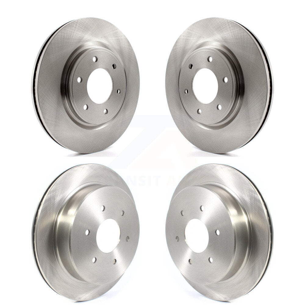 Disc Brake Rotors Front Rear Kit For 2017-2024 Nissan TITAN