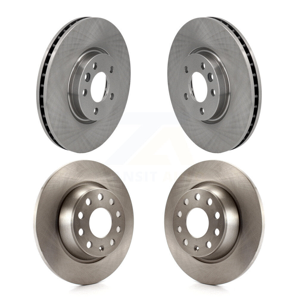 Brake Rotors Front Rear Kit For Volkswagen CC With 340mm Diameter Rotor