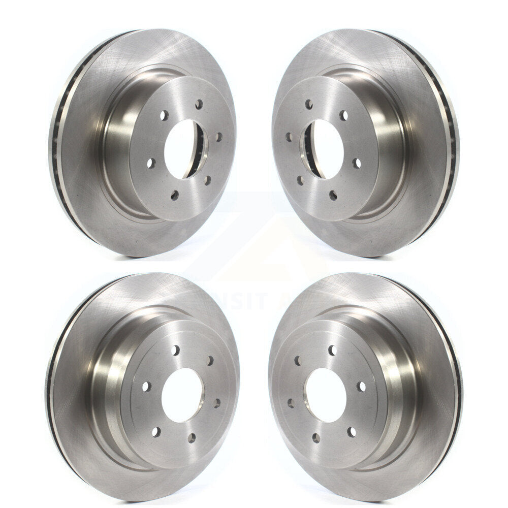Disc Brake Rotors Front Rear Kit For 2016-2024 Nissan TITAN XD