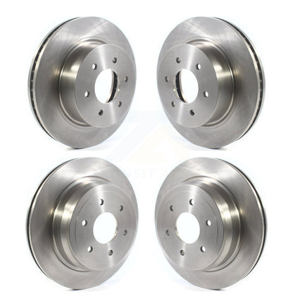 Disc Brake Rotors Front Rear Kit For 2016-2024 Nissan TITAN XD