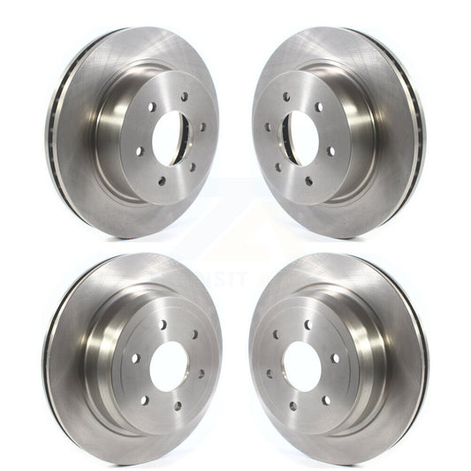 Disc Brake Rotors Front Rear Kit For 2016-2024 Nissan TITAN XD