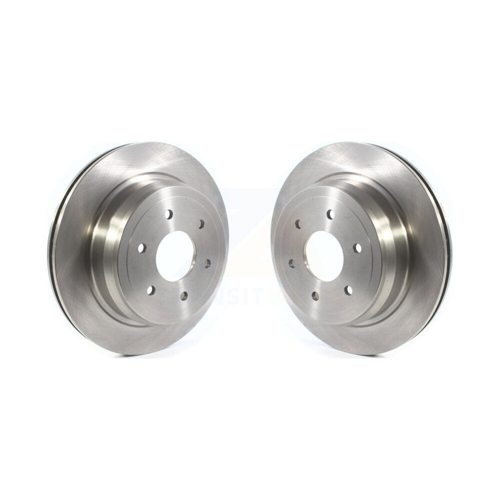 Disc Brake Rotors Rear Pair For 2016-2024 Nissan TITAN XD