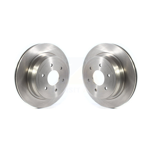 Disc Brake Rotors Rear Pair For 2016-2024 Nissan TITAN XD