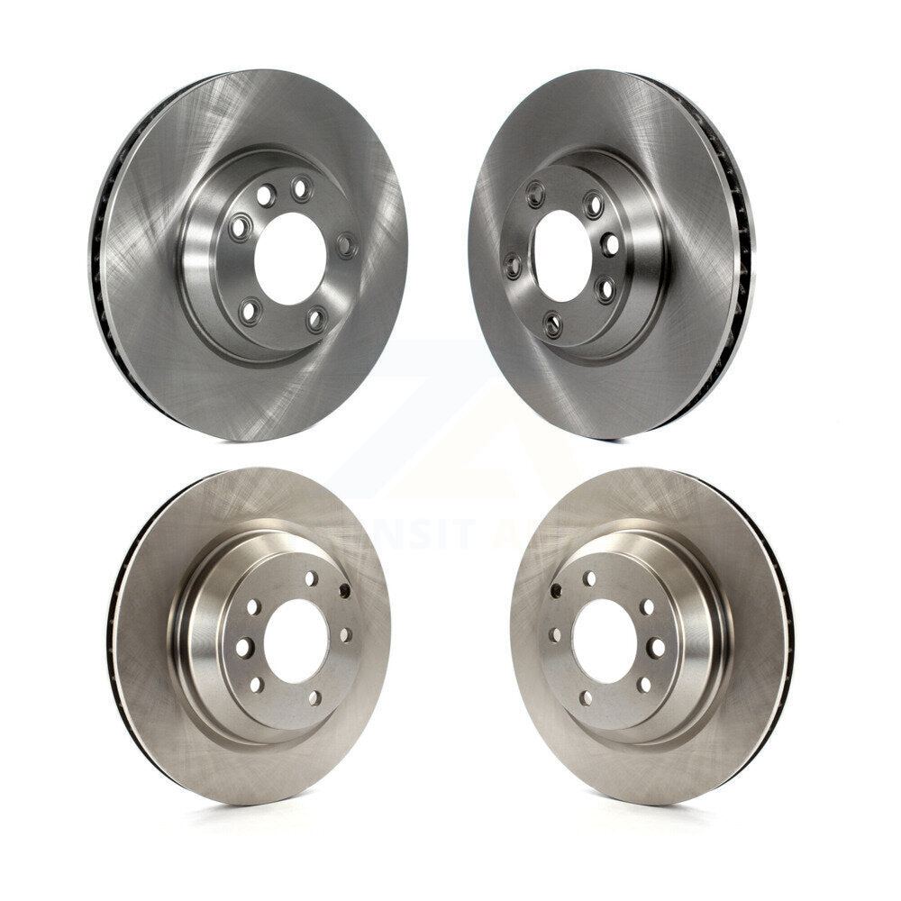 Brake Rotors Front Rear Kit For 2010-2013 Audi Q7 With 358mm Diameter Rotor