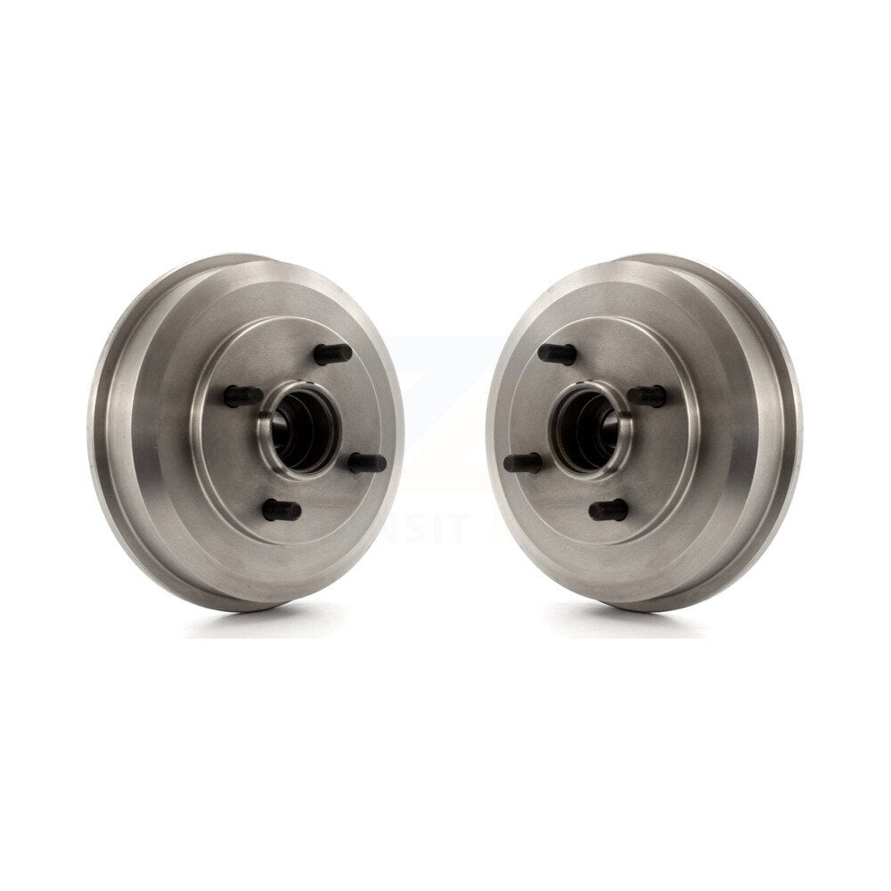 Brake Drums Rear Pair For 2000-2008 Ford Focus Wheel Bearing Included