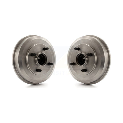 Brake Drums Rear Pair For 2000-2008 Ford Focus Wheel Bearing Included
