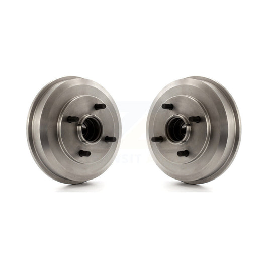 Brake Drums Rear Pair For 2000-2008 Ford Focus Wheel Bearing Included