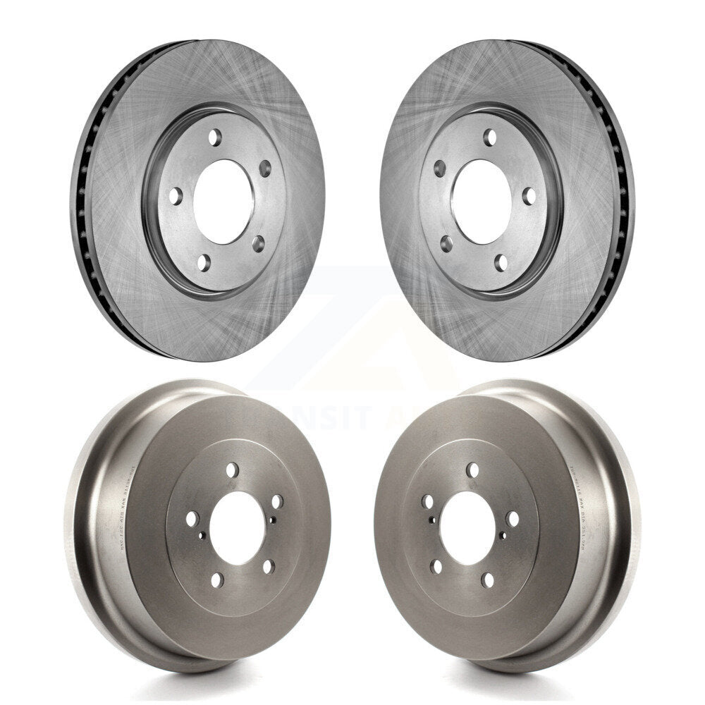 Brake Rotors Drum Front Rear Kit For Dodge Caravan Grand Chrysler Town & Country