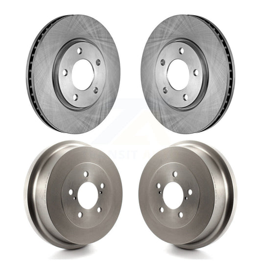Brake Rotors Drum Front Rear Kit For Dodge Caravan Grand Chrysler Town & Country