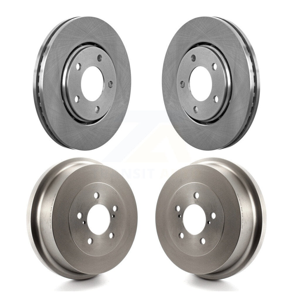 Brake Rotors Drum Front Rear Kit For Dodge Caravan Grand Chrysler Town & Country
