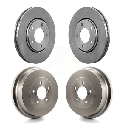 Brake Rotors Drum Front Rear Kit For Dodge Caravan Grand Chrysler Town & Country