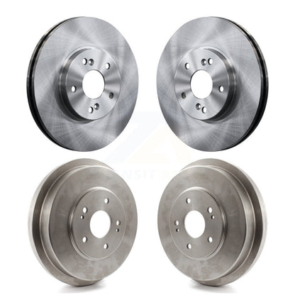 Disc Brake Rotors Drums Kit Front Rear For 1999-2001 Honda Odyssey