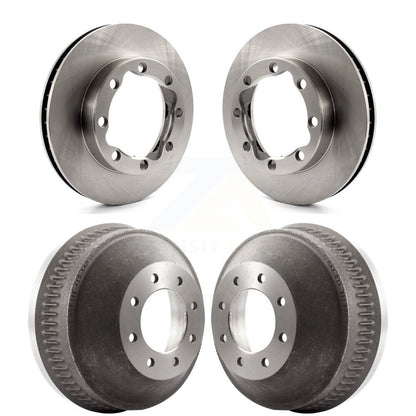 Disc Brake Rotors Drum Kit Front Rear For GMC K2500 Chevrolet K3500 Suburban