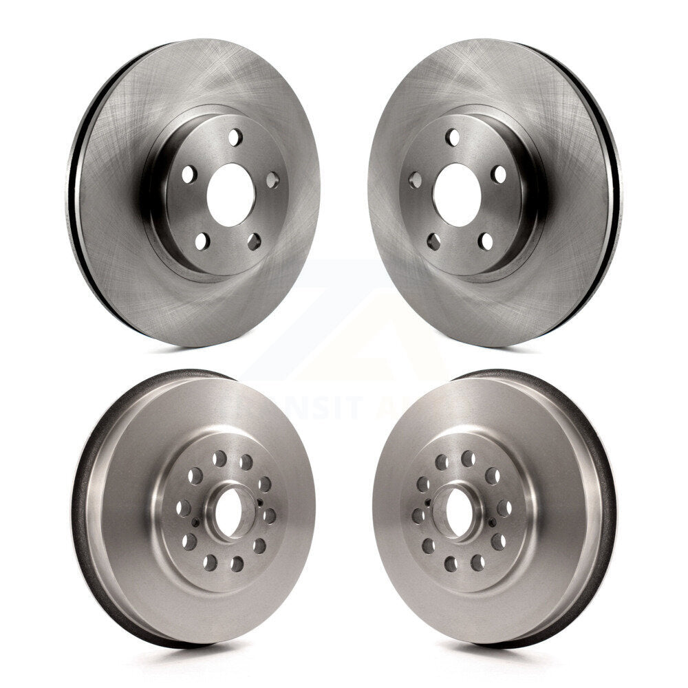 Brake Rotor Drum Kit Front Rear For 2003-2006 Toyota Matrix Pontiac Vibe AWD