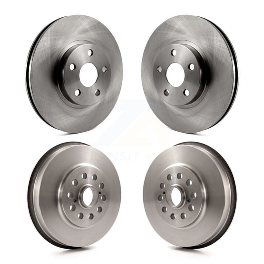 Brake Rotor Drum Kit Front Rear For 2003-2006 Toyota Matrix Pontiac Vibe AWD