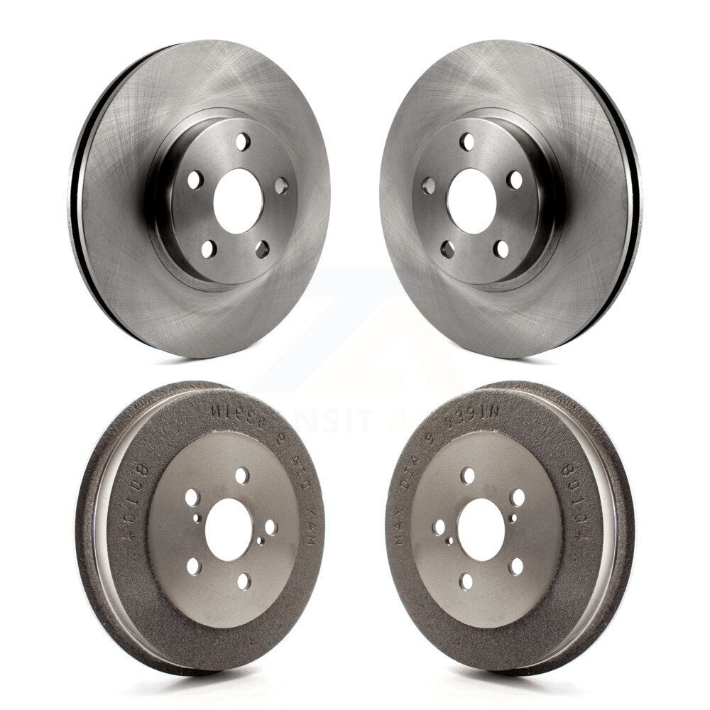 Disc Brake Rotors Drums Kit Front Rear For Toyota Matrix Pontiac Vibe