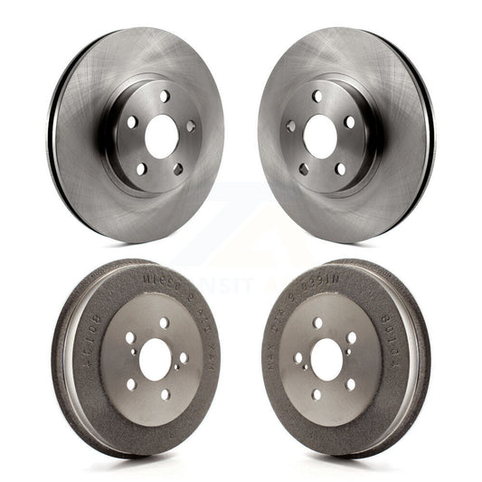 Disc Brake Rotors Drums Kit Front Rear For Toyota Matrix Pontiac Vibe