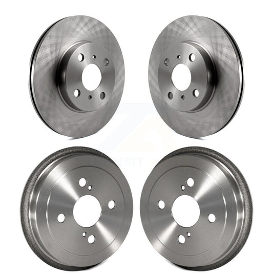 Disc Brake Rotors Drums Kit Front Rear For Toyota Echo