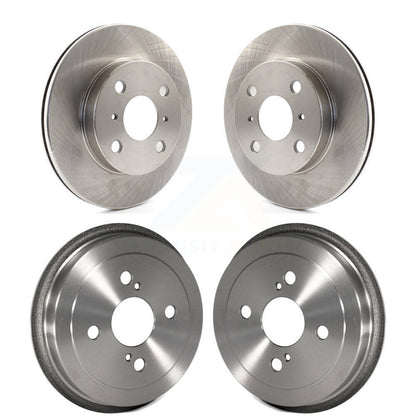 Disc Brake Rotors Drums Kit Front Rear For 2000 Toyota Echo To 08 00