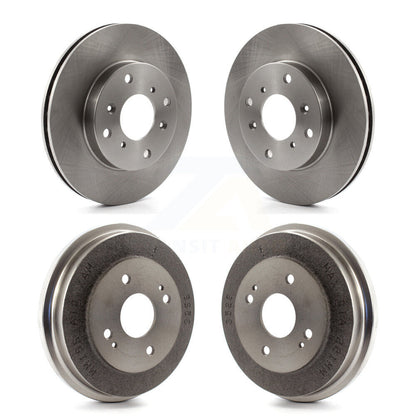 Disc Brake Rotors Drums Kit Front Rear For 1998-2002 Honda Accord 2.3L
