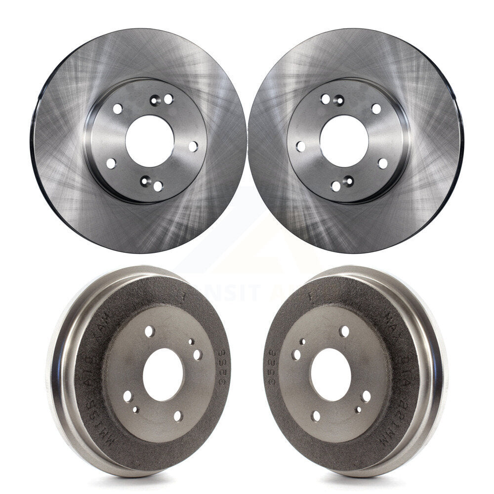 Disc Brake Rotors Drums Kit Front Rear For 1998-2002 Honda Accord 3.0L