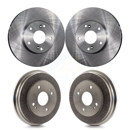 Disc Brake Rotors Drums Kit Front Rear For 1998-2002 Honda Accord 3.0L