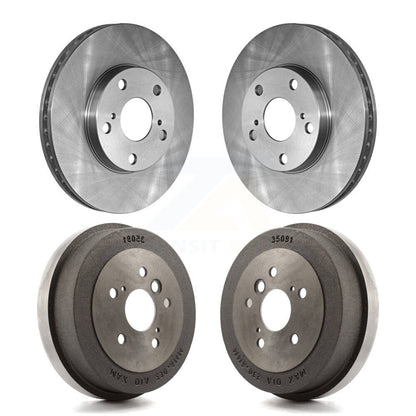 Disc Brake Rotors Drums Kit Front Rear For Toyota Camry Solara