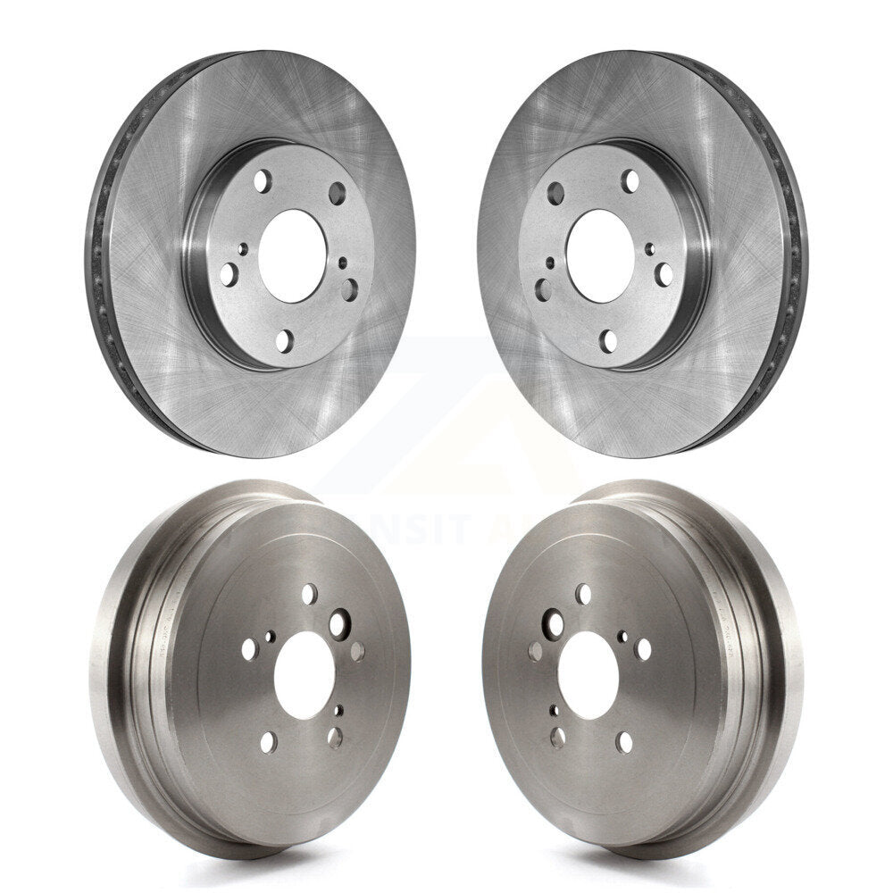 Disc Brake Rotors Drums Kit Front Rear For Toyota Camry