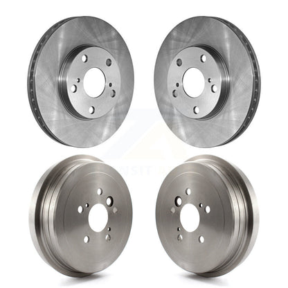 Disc Brake Rotors Drums Kit Front Rear For Toyota Camry