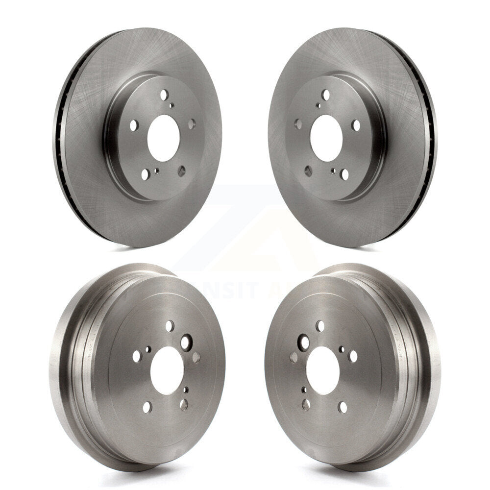 Brake Rotors Drum Front Rear Kit For 2006 Toyota Camry With 296mm Diameter Rotor