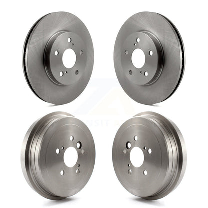 Brake Rotors Drum Front Rear Kit For 2006 Toyota Camry With 296mm Diameter Rotor