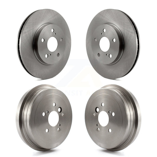 Brake Rotors Drum Front Rear Kit For 2006 Toyota Camry With 296mm Diameter Rotor