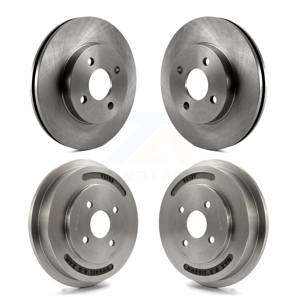 Disc Brake Rotors Drums Kit Front Rear For Chevrolet Cobalt Pontiac G5