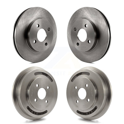 Disc Brake Rotors Drums Kit Front Rear For Chevrolet Cobalt Pontiac G5