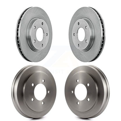 Disc Brake Rotors Drums Kit Front Rear For Dodge Caliber