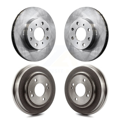 Disc Brake Rotors Drums Kit Front Rear For Honda Civic