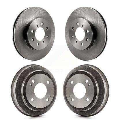 Disc Brake Rotors Drums Kit Front Rear For Honda Civic del Sol