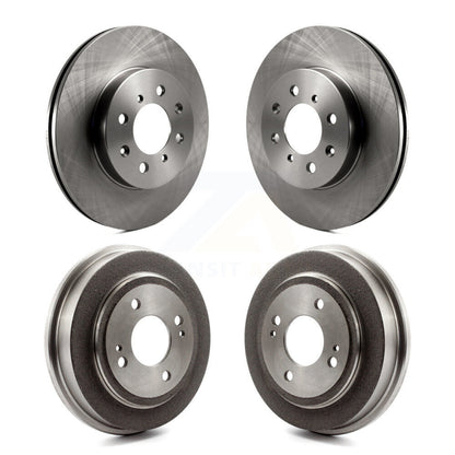 Disc Brake Rotors Drums Kit Front Rear For Honda Fit Civic Acura EL