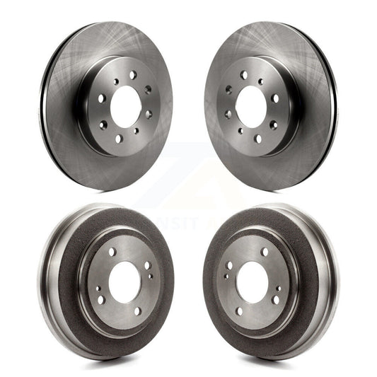 Disc Brake Rotors Drums Kit Front Rear For Honda Fit Civic Acura EL