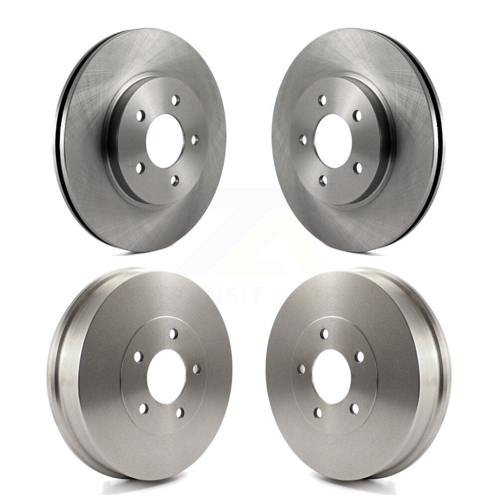 Brake Rotors Drums Front Rear Kit For Ford Escape Mazda Tribute Mercury Mariner