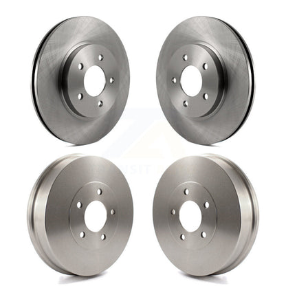 Brake Rotors Drums Front Rear Kit For Ford Escape Mazda Tribute Mercury Mariner