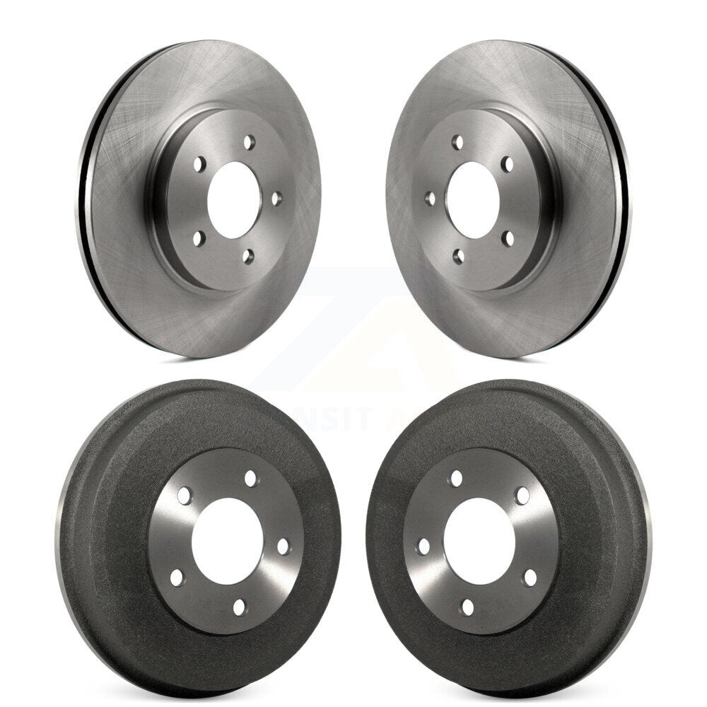 Brake Rotors Drums Front Rear Kit For Ford Escape Mazda Tribute Mercury Mariner