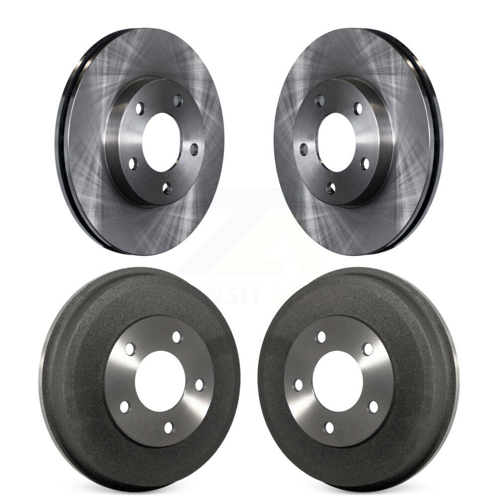 Brake Rotors Drums Front Rear Kit For Ford Escape Mazda Tribute Mercury Mariner