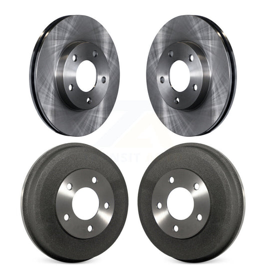 Brake Rotors Drums Front Rear Kit For Ford Escape Mazda Tribute Mercury Mariner